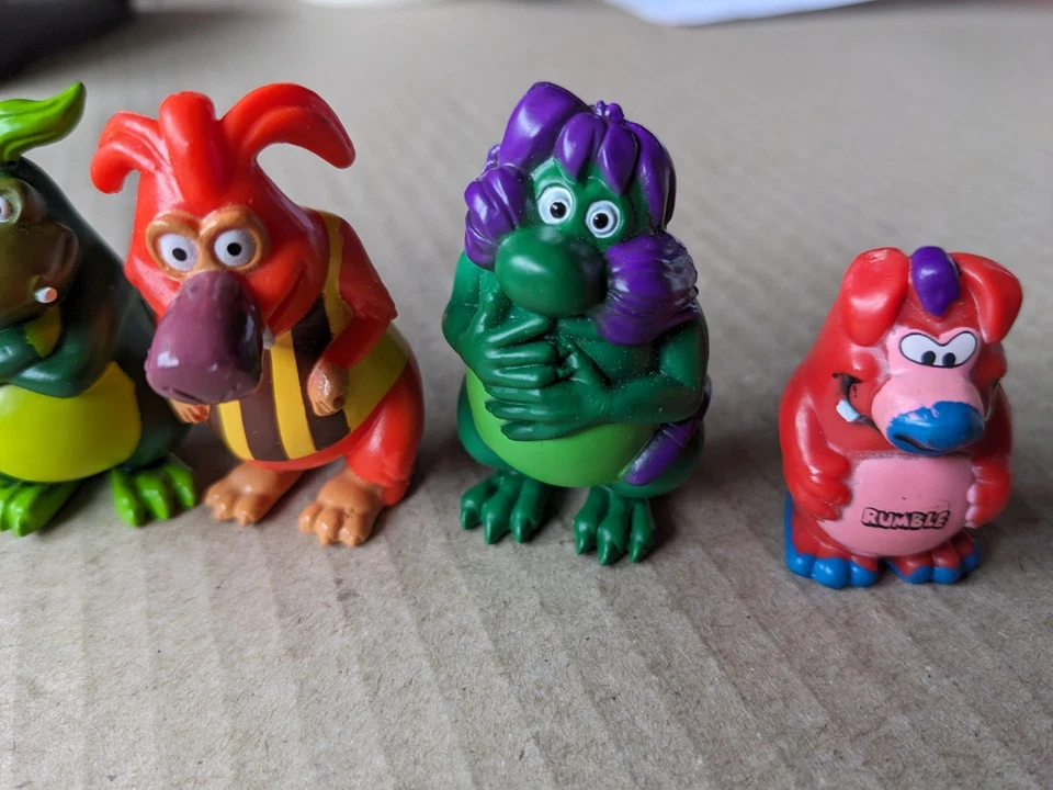 6x Yowies Men FOREST MONSTERS Figures LOT Australian Bush BIGFOOT or YETI AFL - image 3 of 4