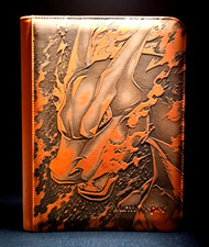 Charizard Custom Laser Engraved Binder 9 Pocket Mintkeeper Paint Pokemon