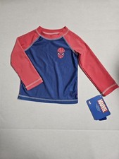 NWT Boys 2t Spiderman Rash Guard