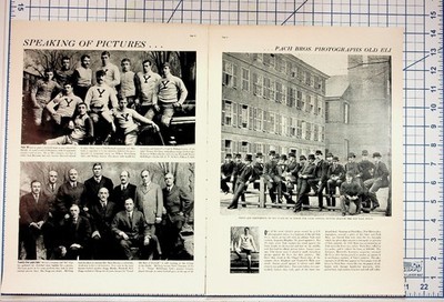 1890s Yale Football Glee Club Old Eli Pach Bros Magazine Print Ephemera