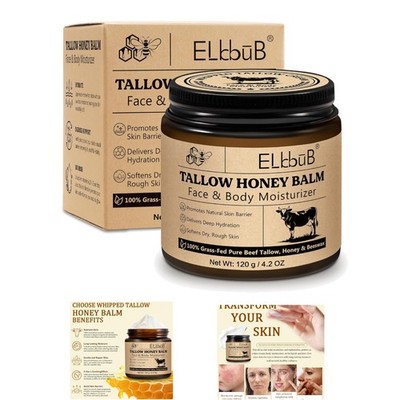 Organic Whipped Tallow Cream - Gentle Hydrating Moisturizer for All Skin Types