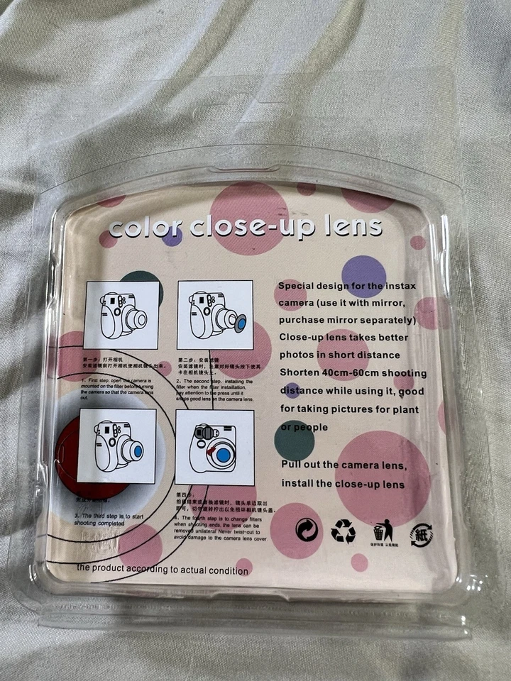 4 Pack Colored Close-Up Lens Filters (NEW) For Fujifilm Instax Mini Camera - Image 2 of 4