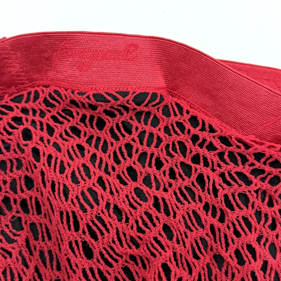 FOGAL Duplice 579, "2 en 1" Red de Pesca Roja sobre Negro Opaco Apretado - HERMOSO Foto 4 de 4