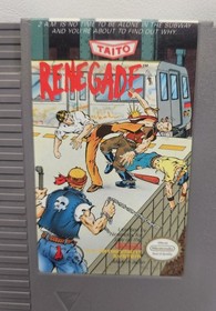 Renegade Nintendo NES Game Cartridge Instruction Manual