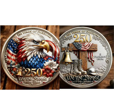 United States 250 Anniversary Challenge Coin Commemorative US 1-pc bq