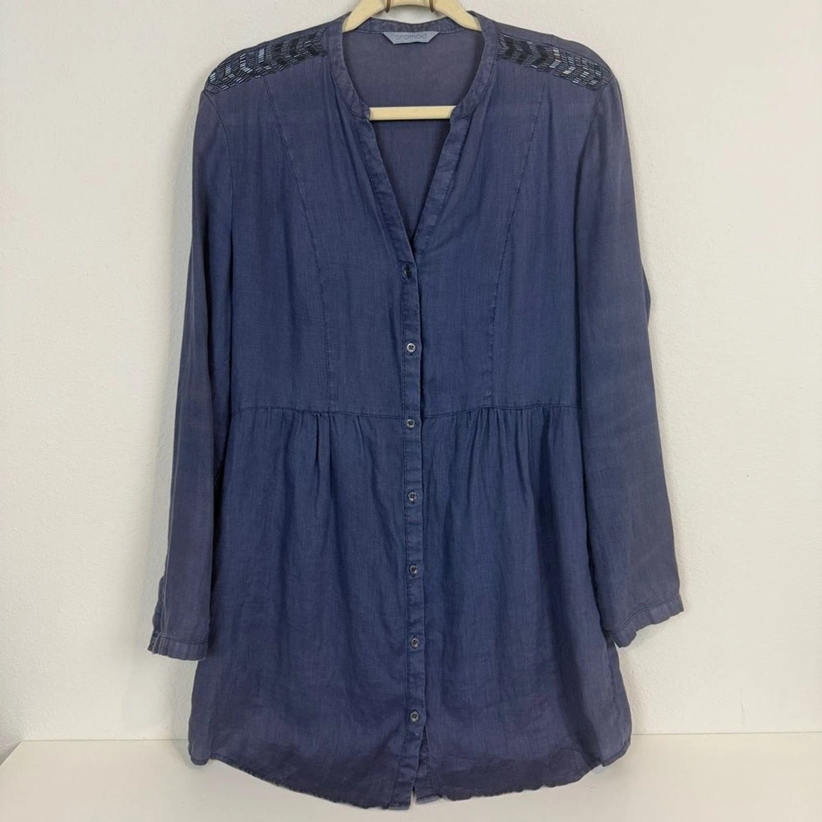 promod denim dress Short denim dress