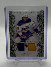 ALEC TUCH 2025-26 Upper Deck Artifacts 🚨 Dual Relic Emerald /65 SP 🚨 SABRES