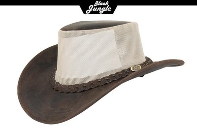 Black Jungle BUNDABERY Lederhut, Westernhut, Australienhut, Cowboyhut