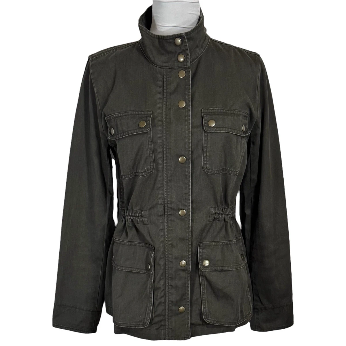 Veste Utility Militaire J.Crew Fatigue Green - Taille M - Coton Toile - Occasion Très Bon État - Style Décontracté