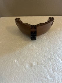 Lego Brown Boat Hull Bow 6285 Black Seas Barracuda 1989 Parts