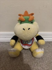 2009 Rare Sanei Bowser Jr Super Plush Super Mario Stuffed Toy (Fake Bib)