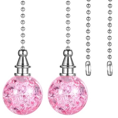 Decorative Pull Chain Extensions 245mm Long Crystal Embellish for Ceiling Fan