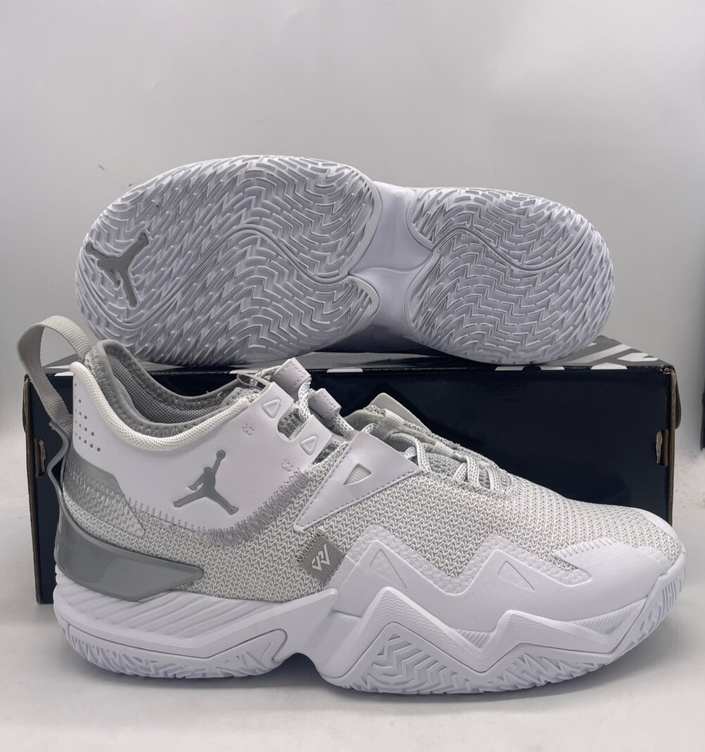 Nike Air Jordan Westbrook One Take White Grey Sneakers CJ0780-100 Mens Size