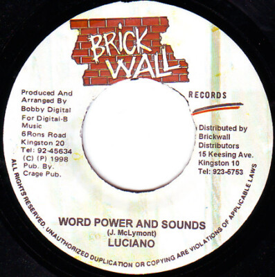 Luciano (2) - Word Power And Sounds / Money Love / VG / 7