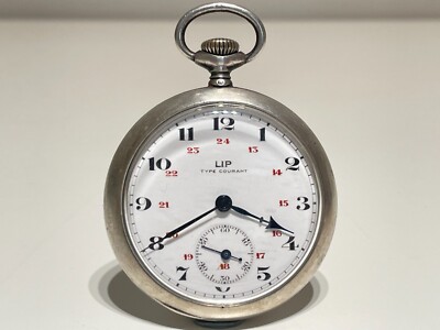 ANTIQUE BEAUTIFUL SOLID SILVER 44mm FRANCE MEN'S