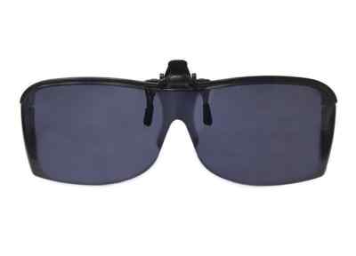 Clip & Flip Wrap Around Gray Filter Sunglasses , 100% UVA/UVB Protection