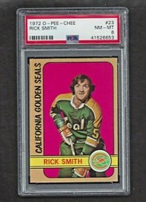 1972 OPC #23 Rick Smith PSA 8 NM-MT California Golden Seals NHL Hockey 1972-73