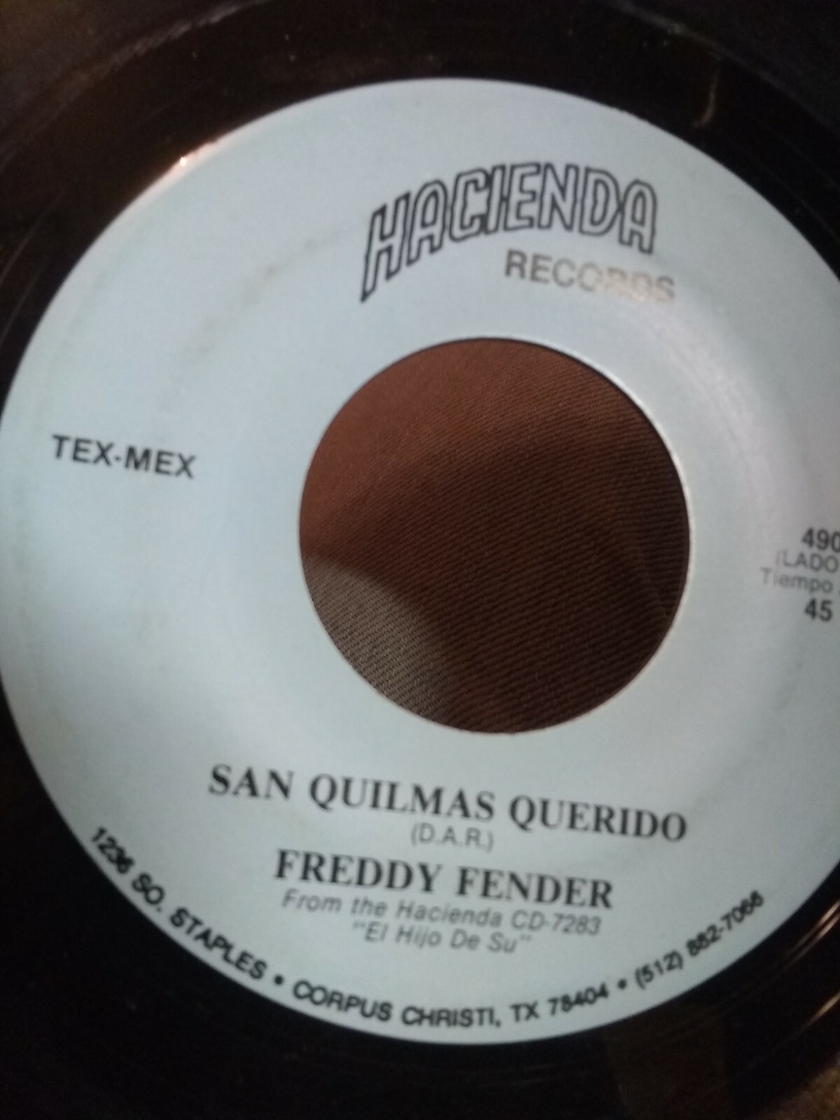 Freddy Fender Hacienda Records Corpus Christi El Hijo De Su/San Quilmas Querido eBay