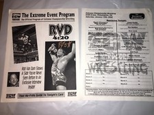 Jan 15, 2000 ECW SIGNED ROB VAN DAM EVENT PROGRAM 
