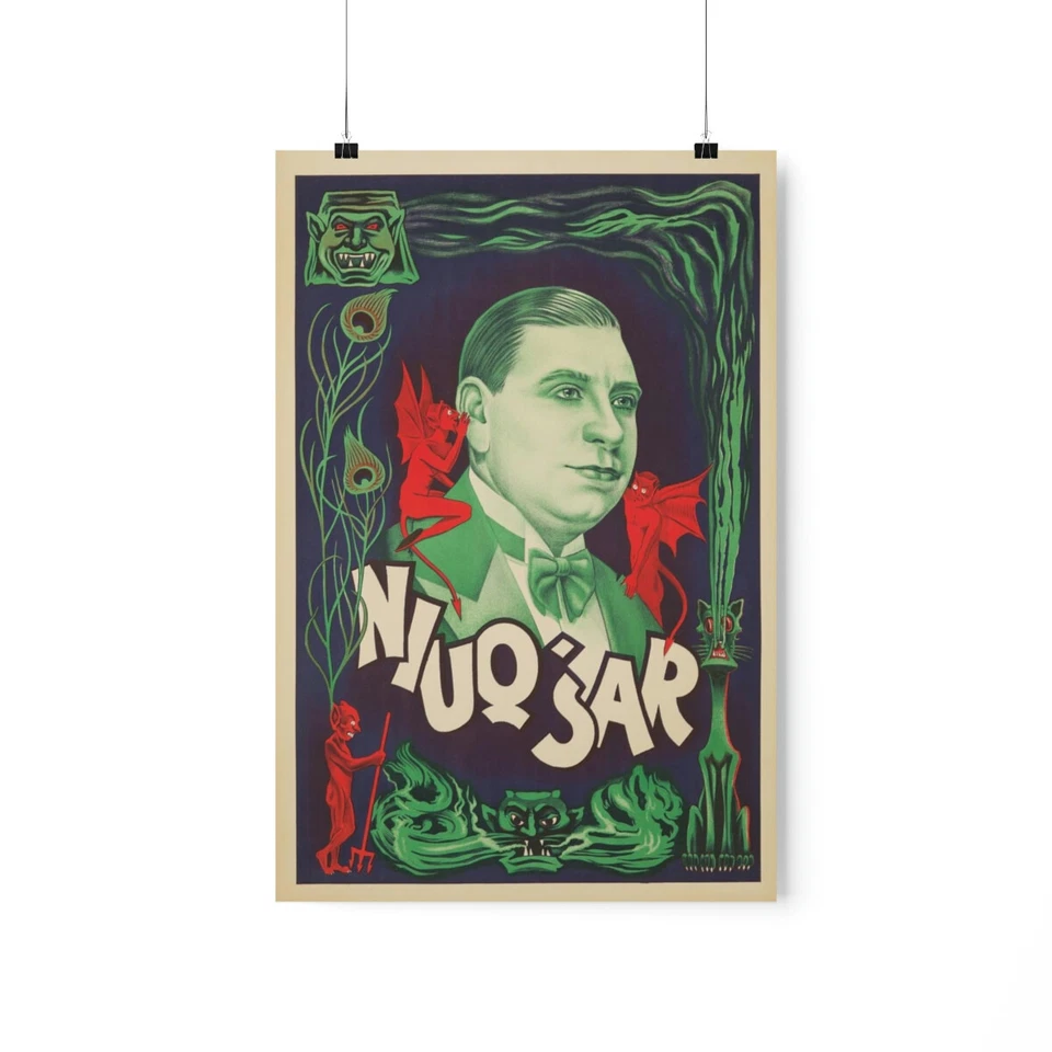 Magician Niuq'Sar Vintage Wall Art Poster Devils Magic Occult Poster Art Print - Image 3 of 4