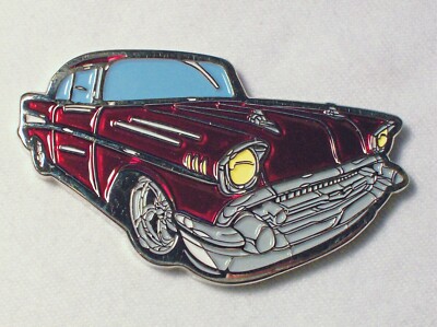 Summer Classic Car- Burgundy & Polished Nickel Finish - New Unactivated Geocoin