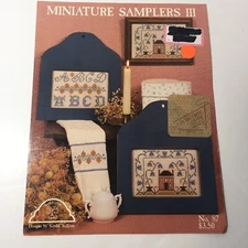 Miniature Samplers 3 Cross Stitch Pattern Book  Homespun Elegance