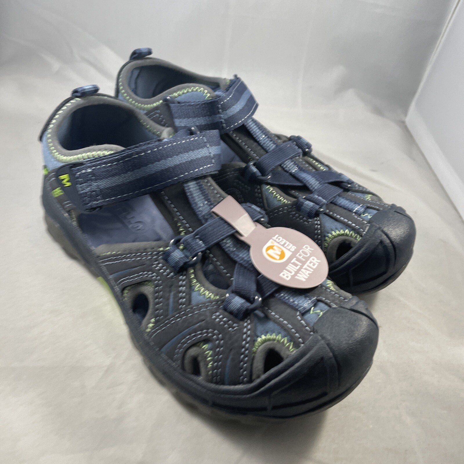 Merrell Hydro Hiker blu navy verde sandali da trekking bambino 1 W MC53375