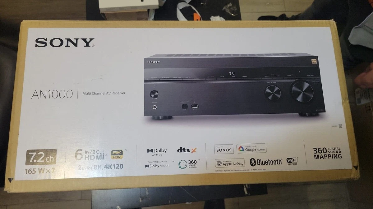 Sony STR-AN1000 7.2 Ch Home Theater 8K A/V Receiver 27242924031 | eBay