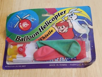 Balloon helicopter w/ whistle (made in taiwan) (4719859438013)