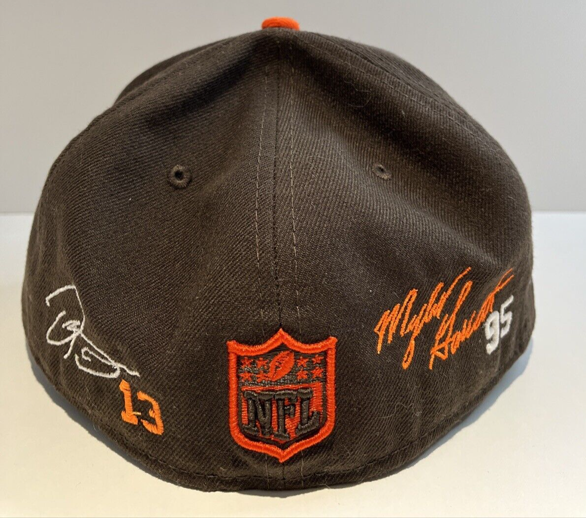 New Era Cleveland Browns 59FIFTY Fitted Flat Cap Hat 7 1/4 NFL Football Rare