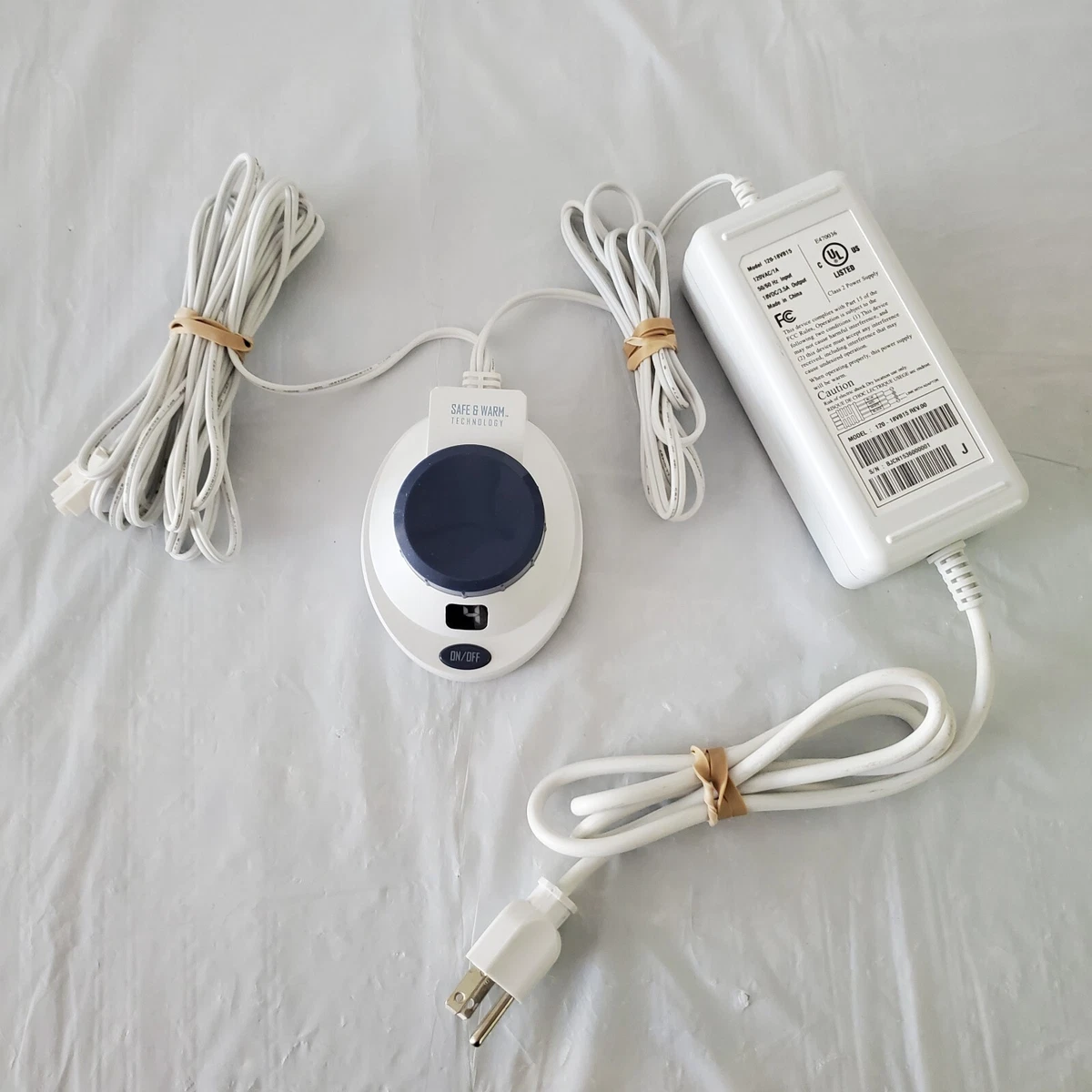 Safe and Warm Technology 3 Prong Electric Heated Blanket Controller C-B15 |  eBay