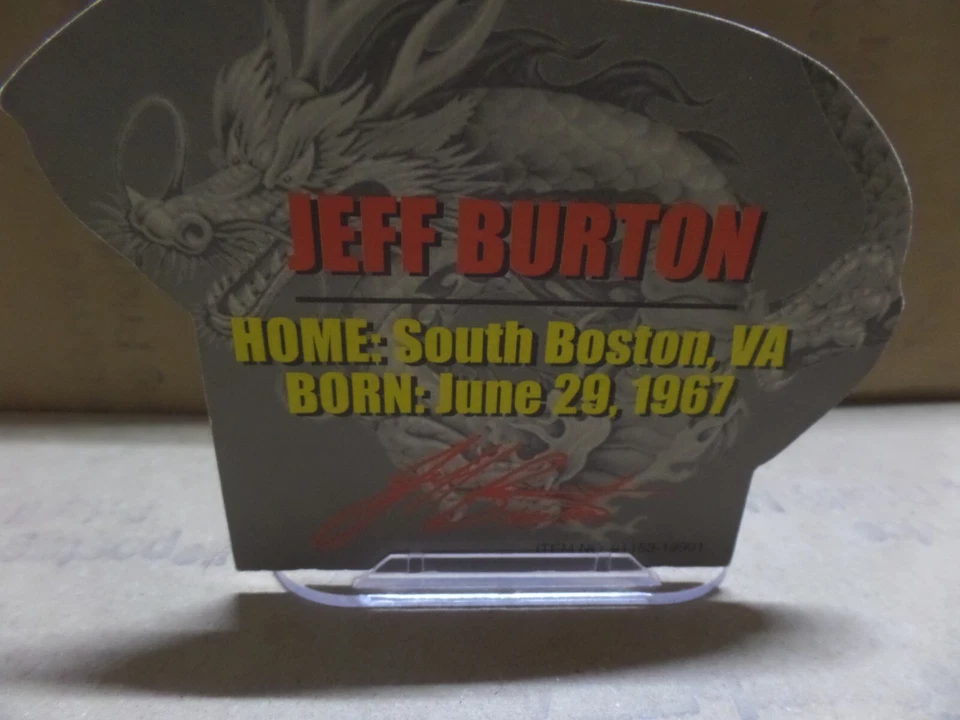 Jeff Bulton #99 Nascar Bruce Lee esquema de pintura coleccionable Foto 2 de 3