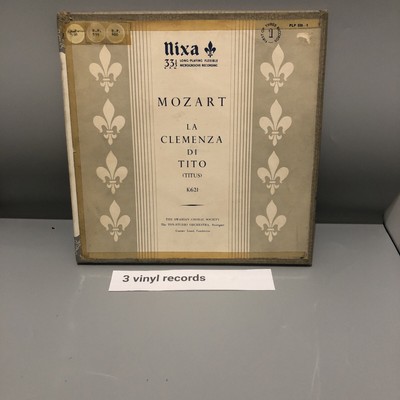 MOZART LA CLEMENZA DI TITO  3LPS BOXSET NIXA PLP 550-1