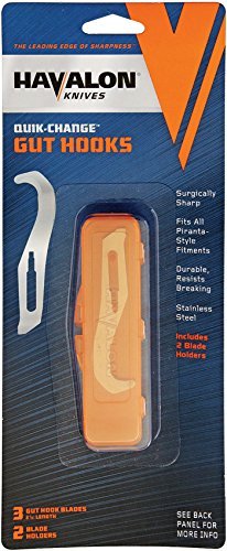 HAVALON KNIVES The Piranta Gut Hook Blades 3 Pack Quick Replace Change GHC-3 NEW
