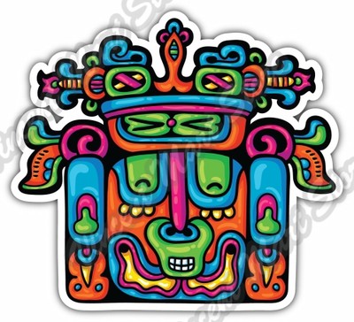 Maya Mayan Art Aztec Native Indian Mexico Car Bumper Vinyl Sticker ...
