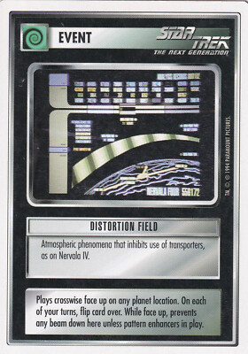 1995 Star Trek TNG CCG Event Distortion Field (Good)