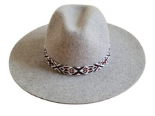 Western Seed Beaded Hat Band Fit Cowboy Hatband White Black Burgundy Hat Band