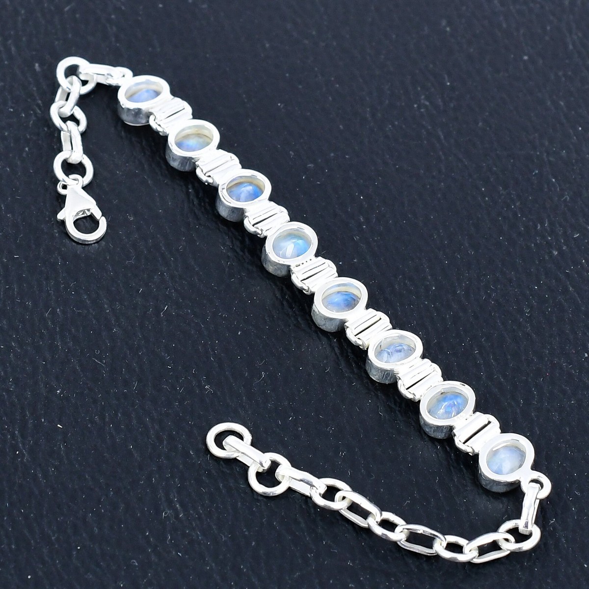 Rainbow Moonstone Gemstone Solid 925 Sterling Silver Handmade