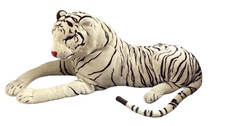 Melissa And Doug White Bengal Tiger Plush Stuffed Animal 38" Jumbo Realistic
