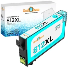 1PK T812XL Ink Cartridge for Epson Workforce Pro WF-7840 WF-7820 WF-7310 Cyan