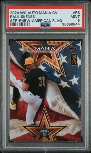 2024 Paul Skenes Wildcard American Flag /50 PSA 9