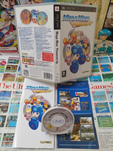 Jeu PSP Megaman Powered Up – 1ère édition Capcom – Complet Boîte Notice FR