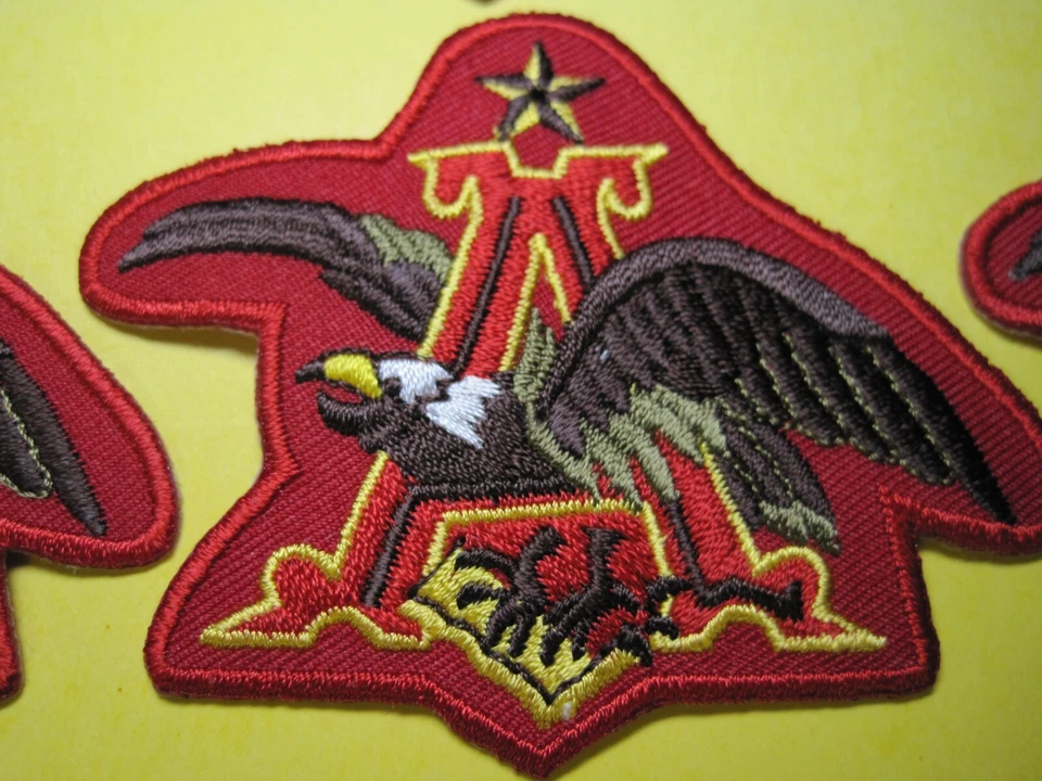ANHEUSER-BUSCH EAGLE BEER PATCH WHOLESALE LOT 6 PATCHES SEW ON ONLY SMALL SIZE - Image 2 of 2