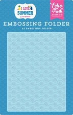 Echo Park Paper I LOVE SUMMER A2 Embossing Folder - Ride the Wave