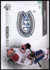 2013-14 SP Authentic Sign of the Times #SOTCT Christian Thomas D Auto - NM-MT