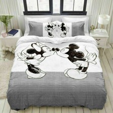 Mickey Minnie Mouse Bedding Set Duvet Quilt Cover Set Single Double King Size UK