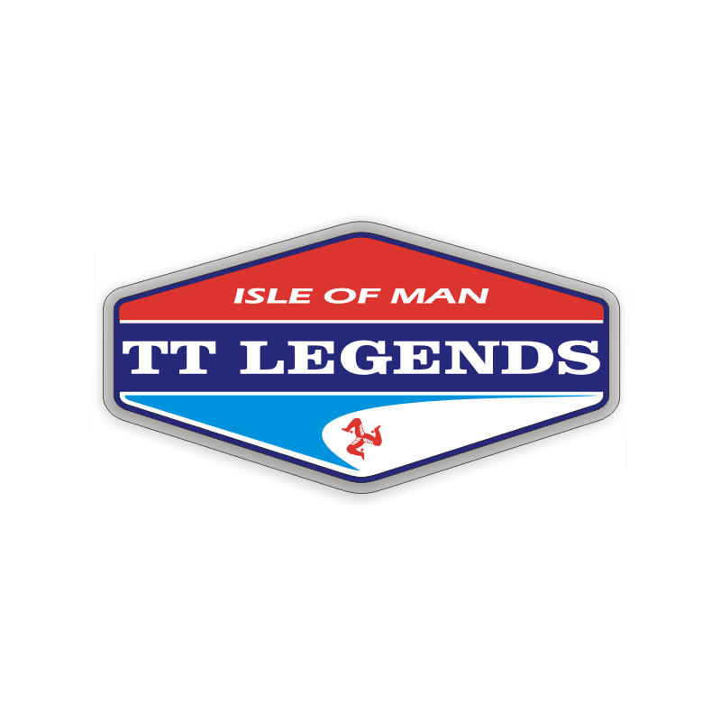 Sticker plastifié TT LEGENDS Isle of Man - Tourist Trophy - 10,5cm x ...