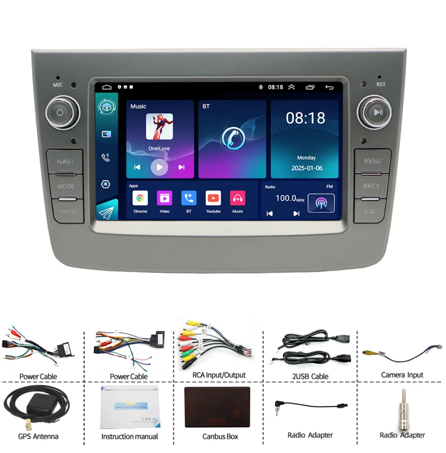 64GB Android 14 Autoradio Für Alfa Romeo Mito 2008-2019 mit Carplay GPS WIFI SWC - Bild 3 von 4