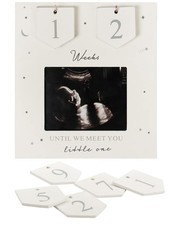 Sonogram Picture Frame  Countdown Weeks  Keepsake Baby Ultrasound Frame  G...