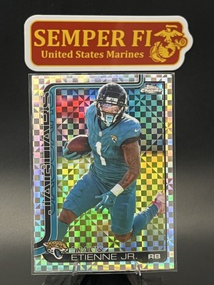 #139 Travis Etienne Jr. 2025 Topps Chrome X-Fractor
